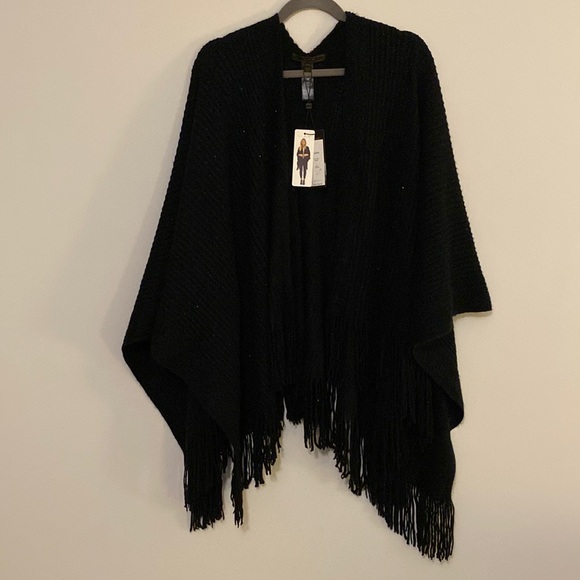 NWT MAXSPORT Black Sequin Shawl/Wrap - Picture 1 of 6